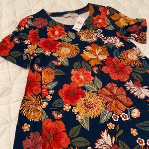 NWT Loft floral casual dress size XS